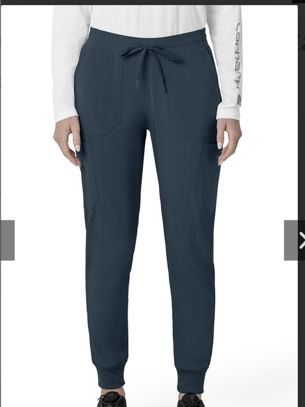 Carhartt Women's Dark Navy Drawstring Cargo Jogger Pants